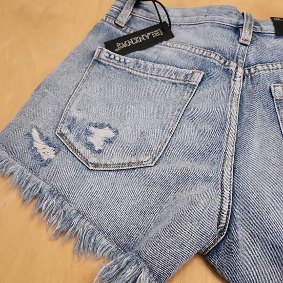 Blanknyc distressed Frayed denim buttonfly jean denim women's 26 - Picture 4 of 8